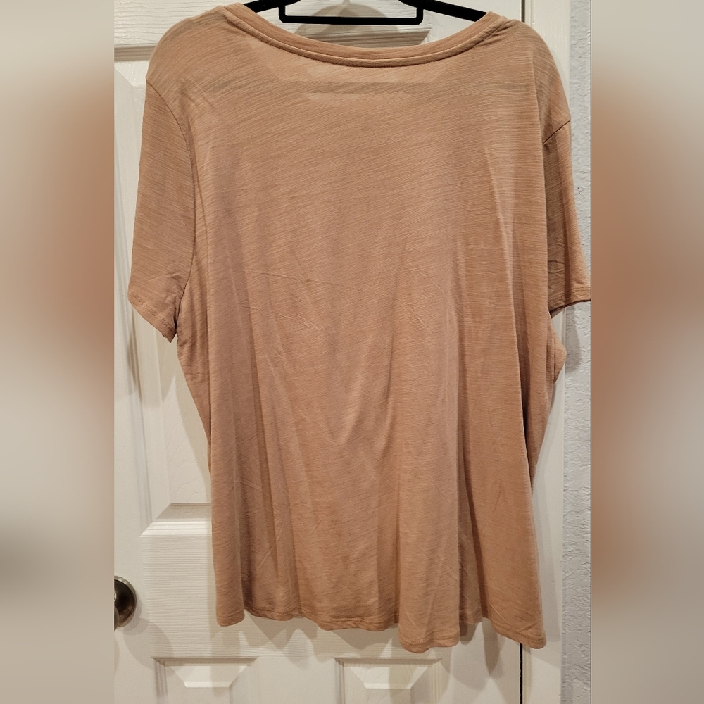 Blue Sol Casual Tan Women's Top - Picture 3 of 3